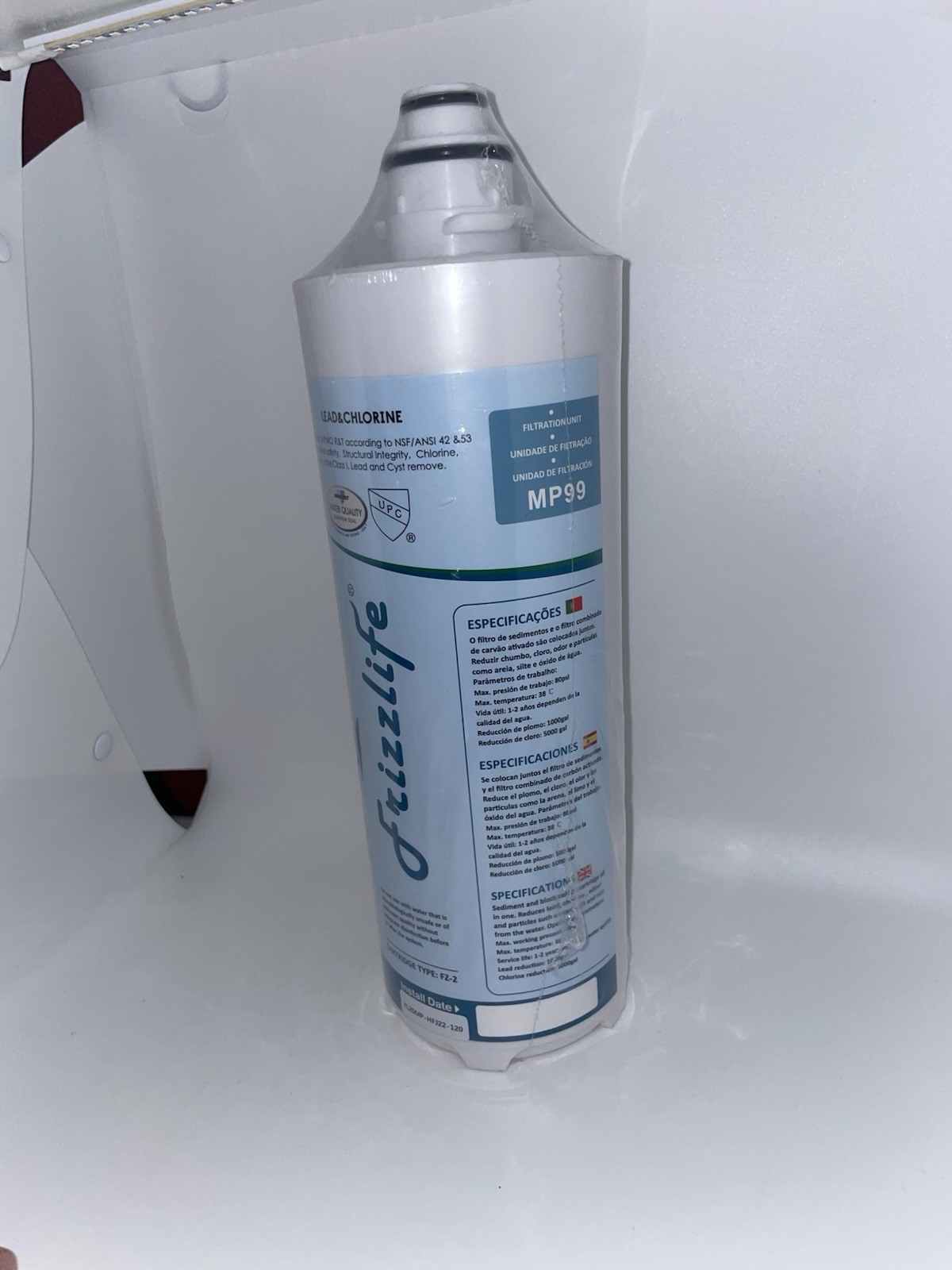 Frizzlife FZ-2 Replacement Filter Cartridge for MP99 MK99 MS99 – Open Box Wrap