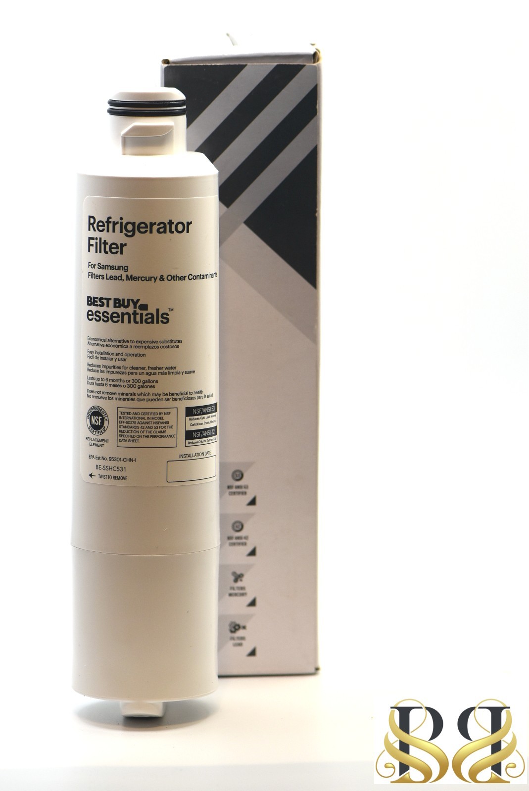 NSF 42/53 Water Filter for Select Samsung Refrigerators – White