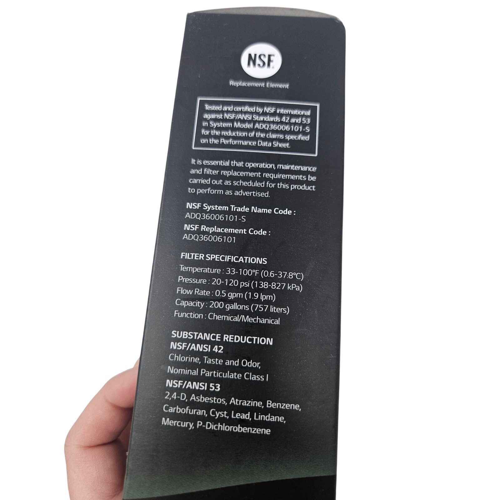NEW LG Water Filter 2 Pack Replacement Cartridge LT700PT Fridge NSF