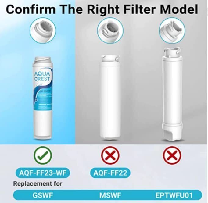 GSWF Water Filter Replacement for GE GSWF Advanced Filtration 1Pk or 3Pk