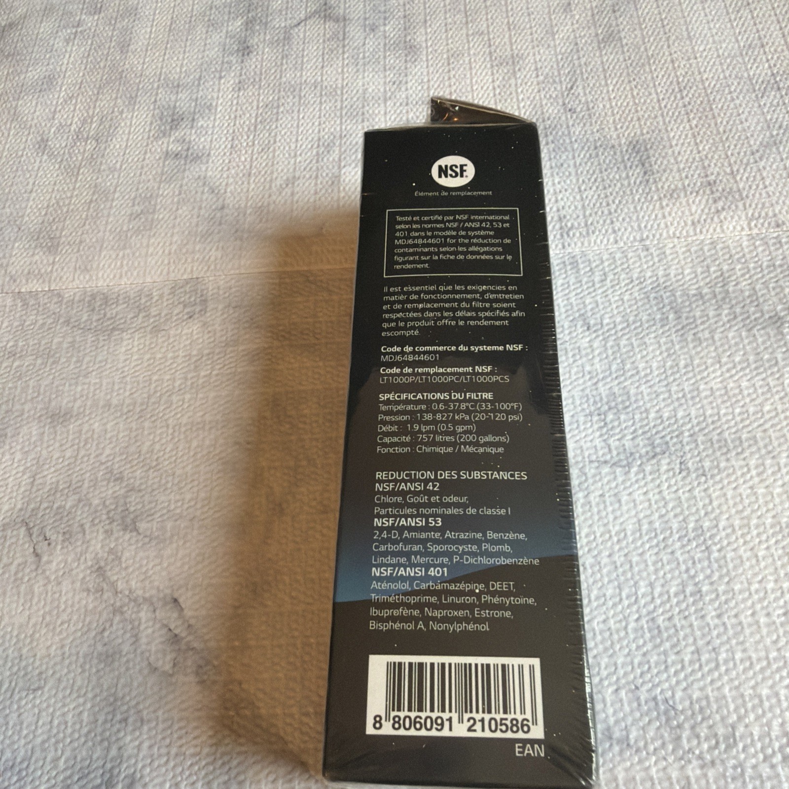LG LT1000P Water Filter Replacement Cartridge LT1000PC/PCS – NSF (A13)