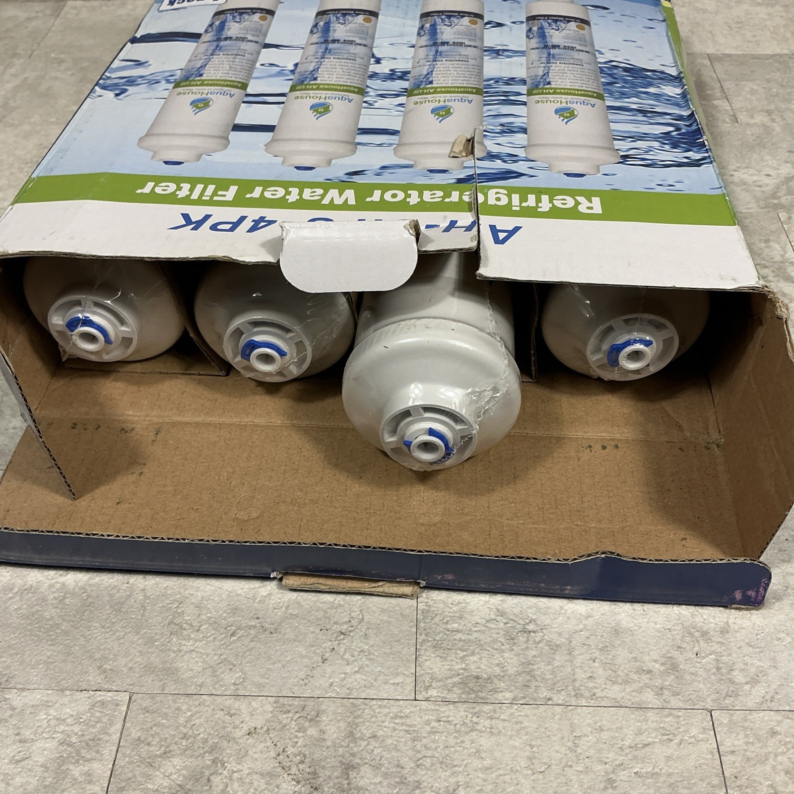Aqua House Refrigerator Water Filter AH-UIFS-4PK New In Plastic