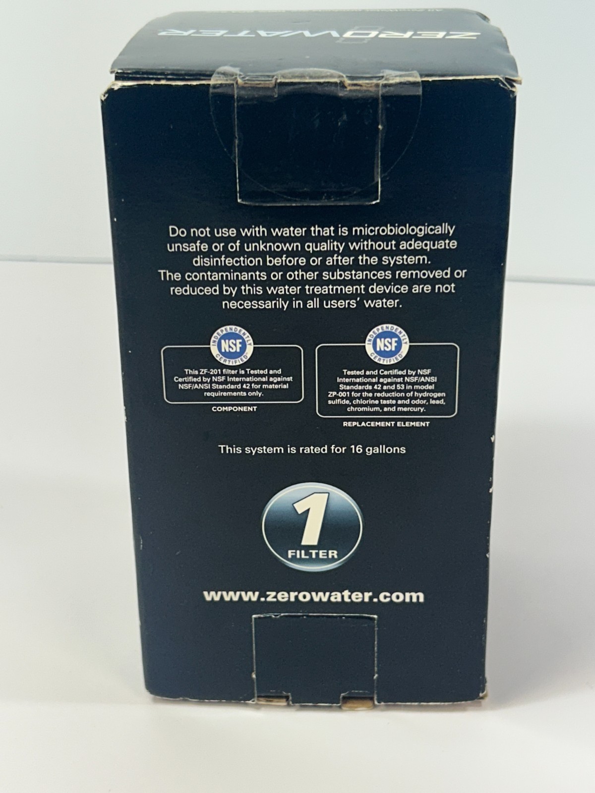 ZERO WATER ZR-001 Replacement Ion Exchange 16 Gal SINGLE Water Filter BPA FREE