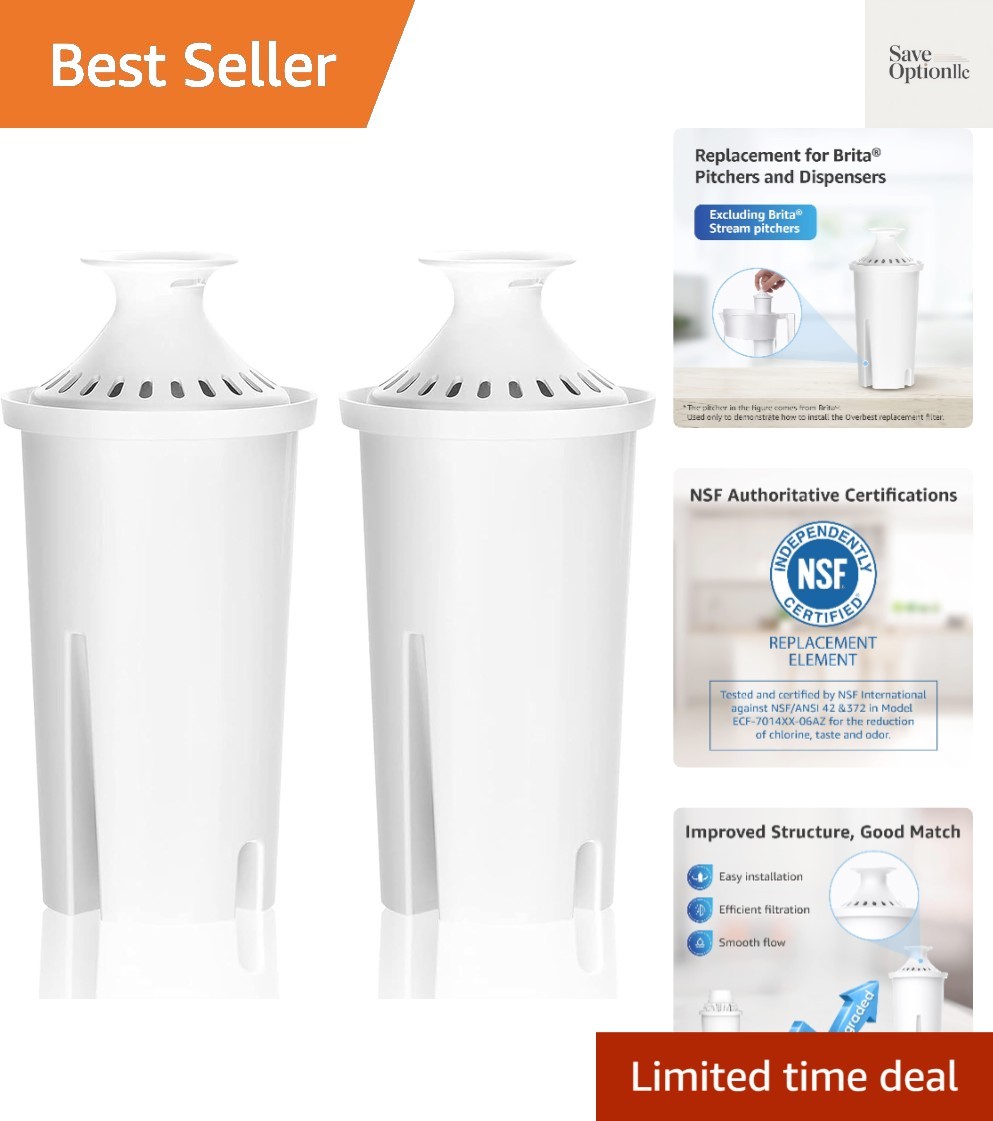 7006 Pitcher Water Filter, Replacement for Brita Filter, Brita Pitchers and D…