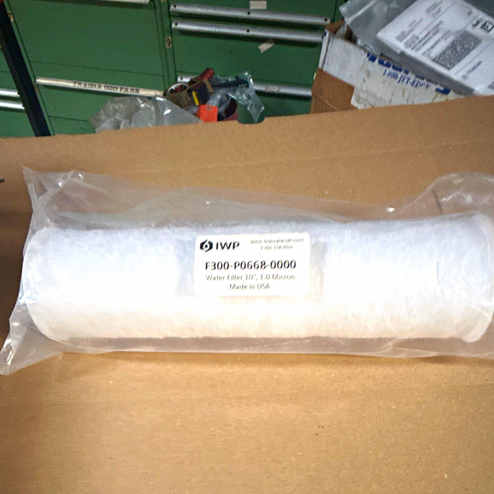 IWP F300-P0668-0000 10in 1.0 Micron Sediment Water Filter Cartridge White