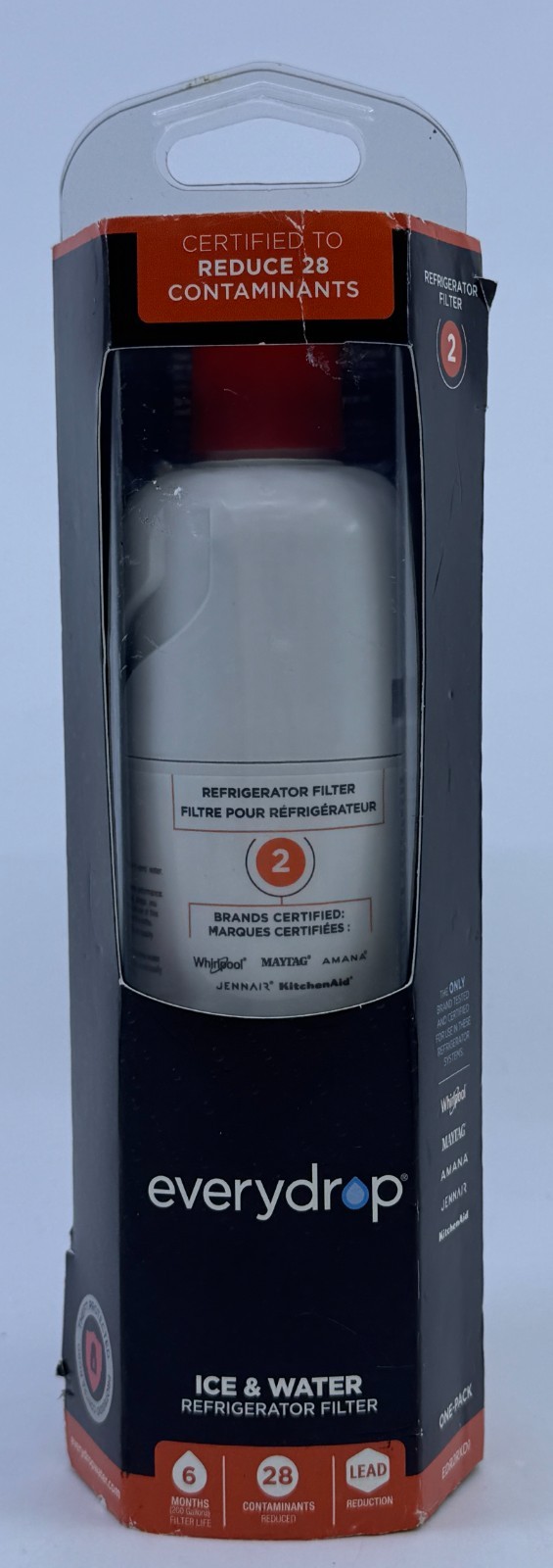 EveryDrop Filter 2 Ice & Water Refrigerator Filter ΕDR2RXD1 New Sealed