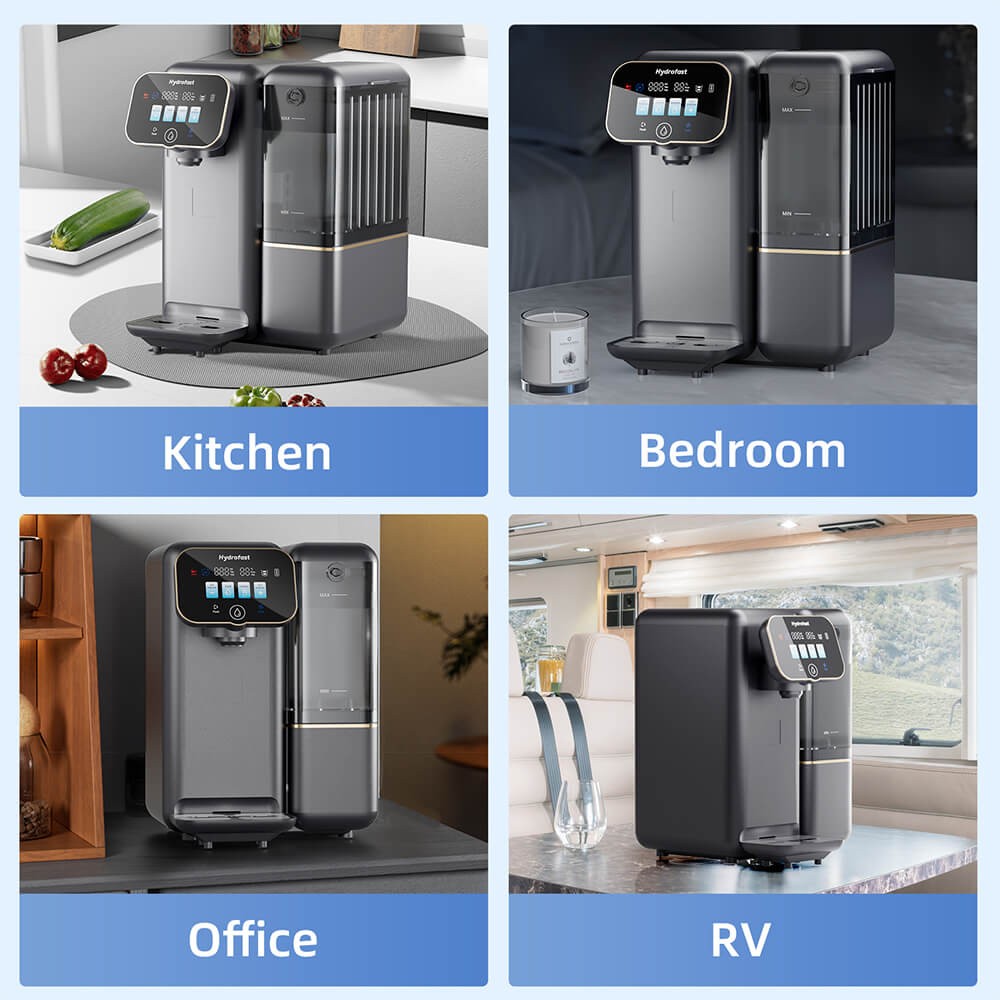 Hydrofast C100 Countertop Reverse Osmosis Water Filter System,6 Stage Filtration