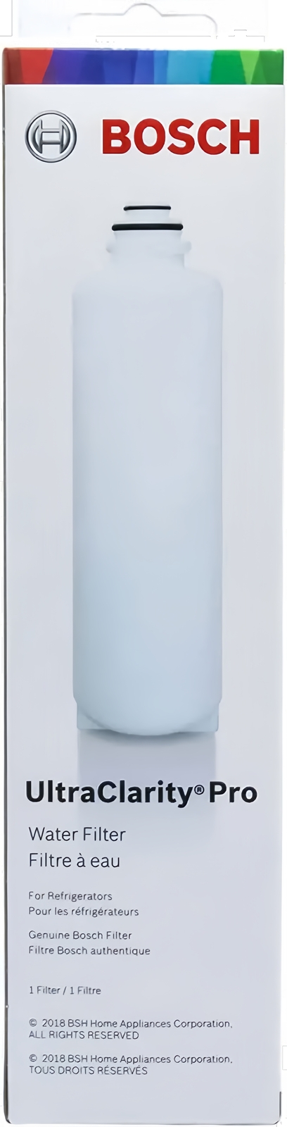 1 PACK Bosch Ultra Clarity Pro BORPLFTR50 Water Filter White #WFS200MF/WFS210MF