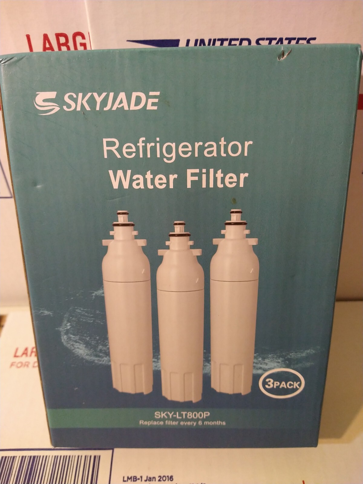 3 Pack Refrigerator Water Filter Replacement for LG LT800P ADQ73613402 Kenmore