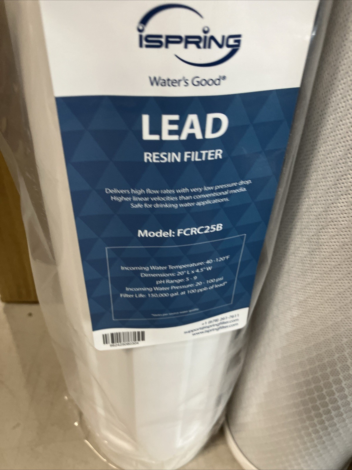 iSpring WGB32B-PB 3-Stage Whole House Filter 99% Lead Removal Ships Fast