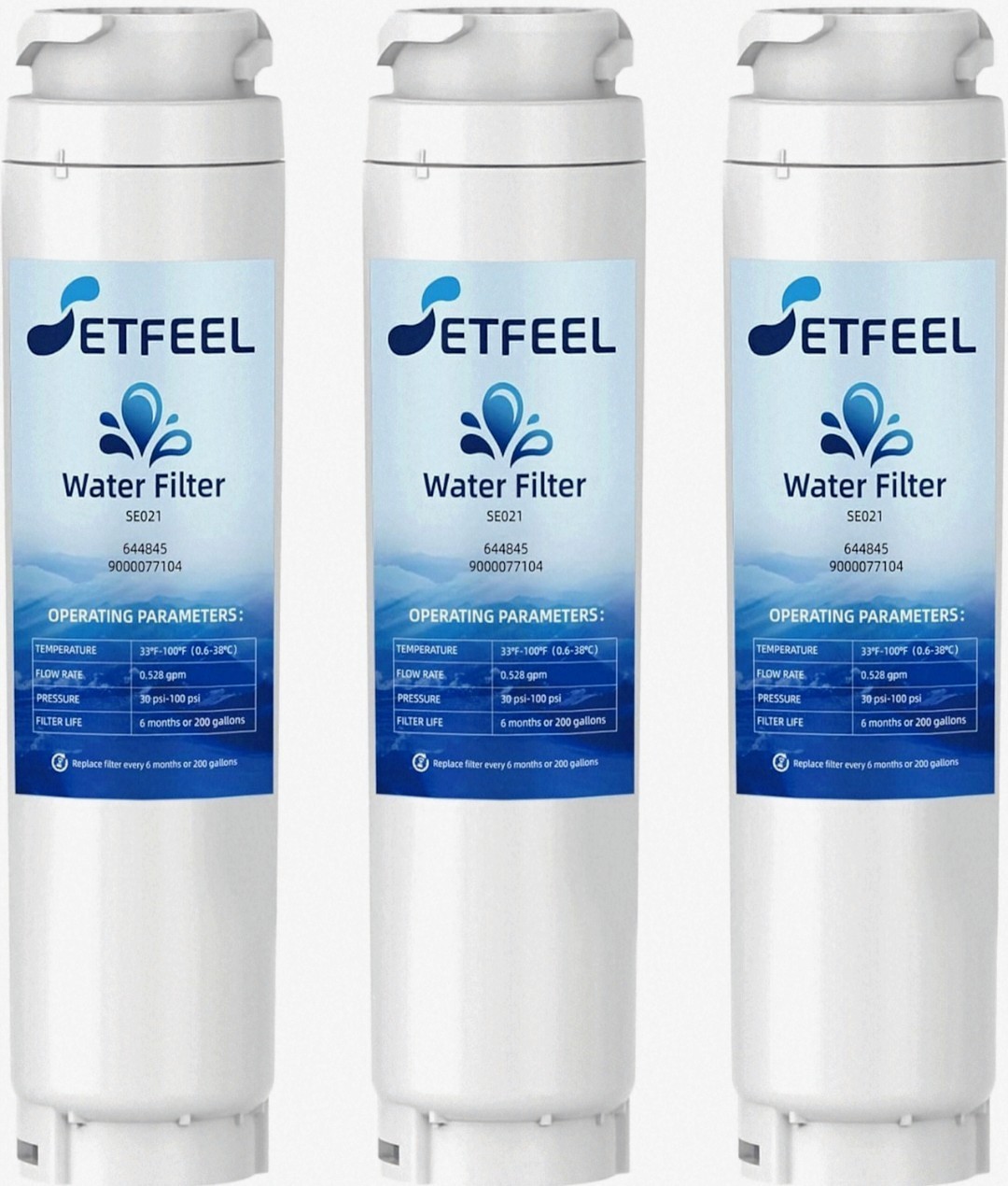 Water Filter Replacement Fit Bosch Thermador Ultra-Clarity, 3 Pack