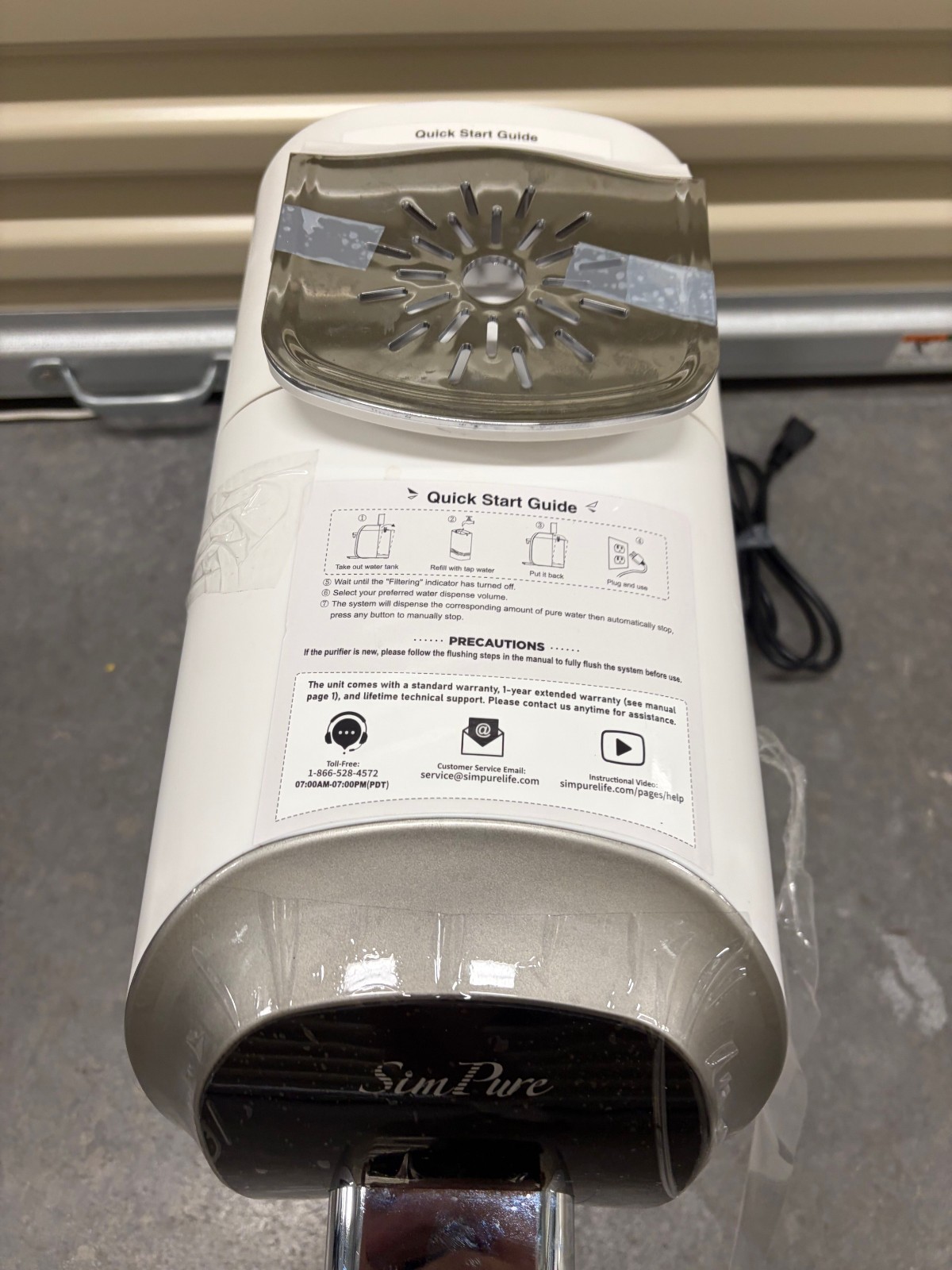 SimPure Water Filtration System Y7P-BW With Reverse Osmosis and Composite Filter
