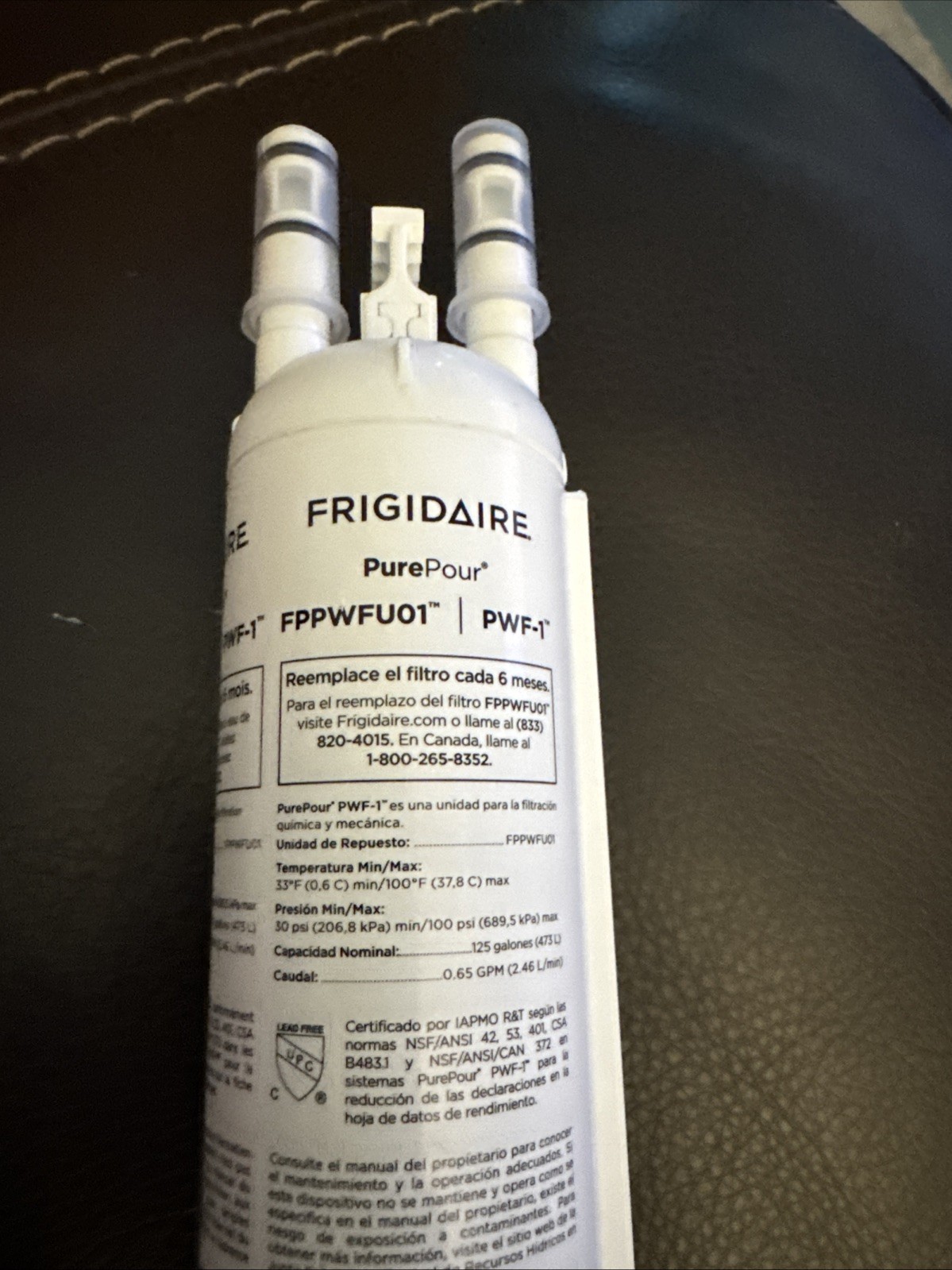 Genuine Frigidare Water & Ice Refrigerator Filter (FPPWFU01), Free shipping