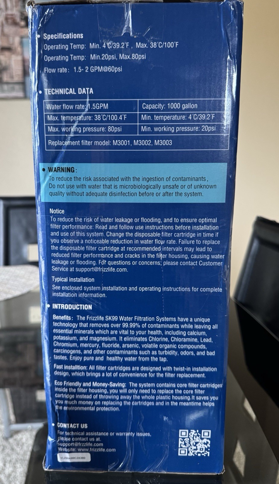 Frizzlife Under Sink Water Filter System, NSF/ANSI 53&42&372 Certified, 8 Layer