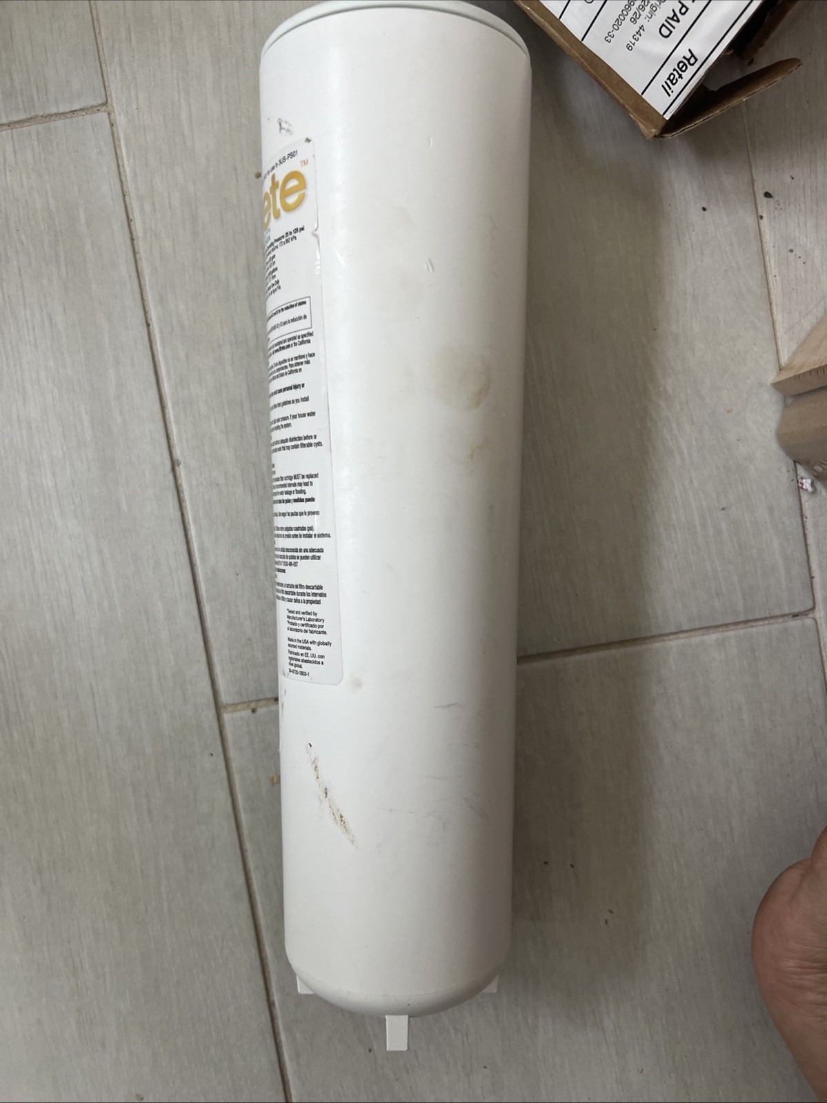 Filtrete Advanced Under Sink Quick Change Water Filtration Filter 3US-PF01,