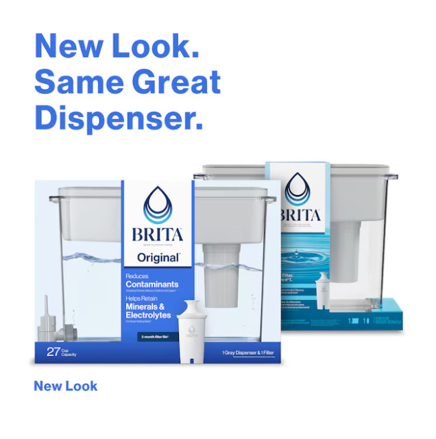 Brita Ultra Max Water Filter Dispenser Gray Plastic Water filter pitcher