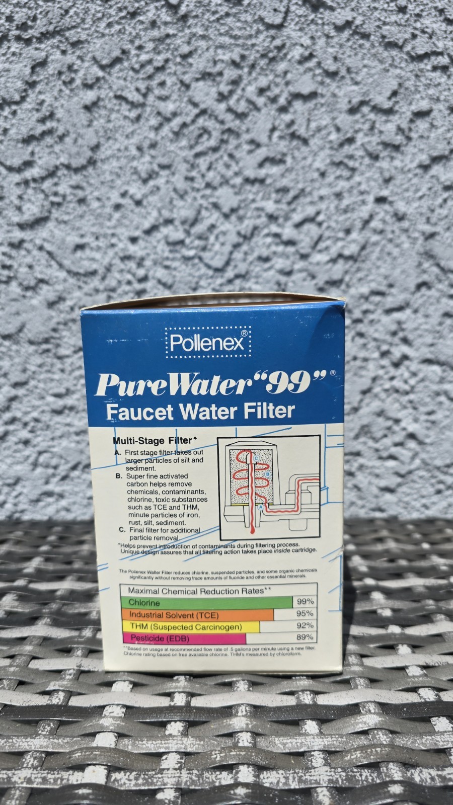 NOS 1986 Pollenex Pure Water “99” Faucet Water Filter Model WP90