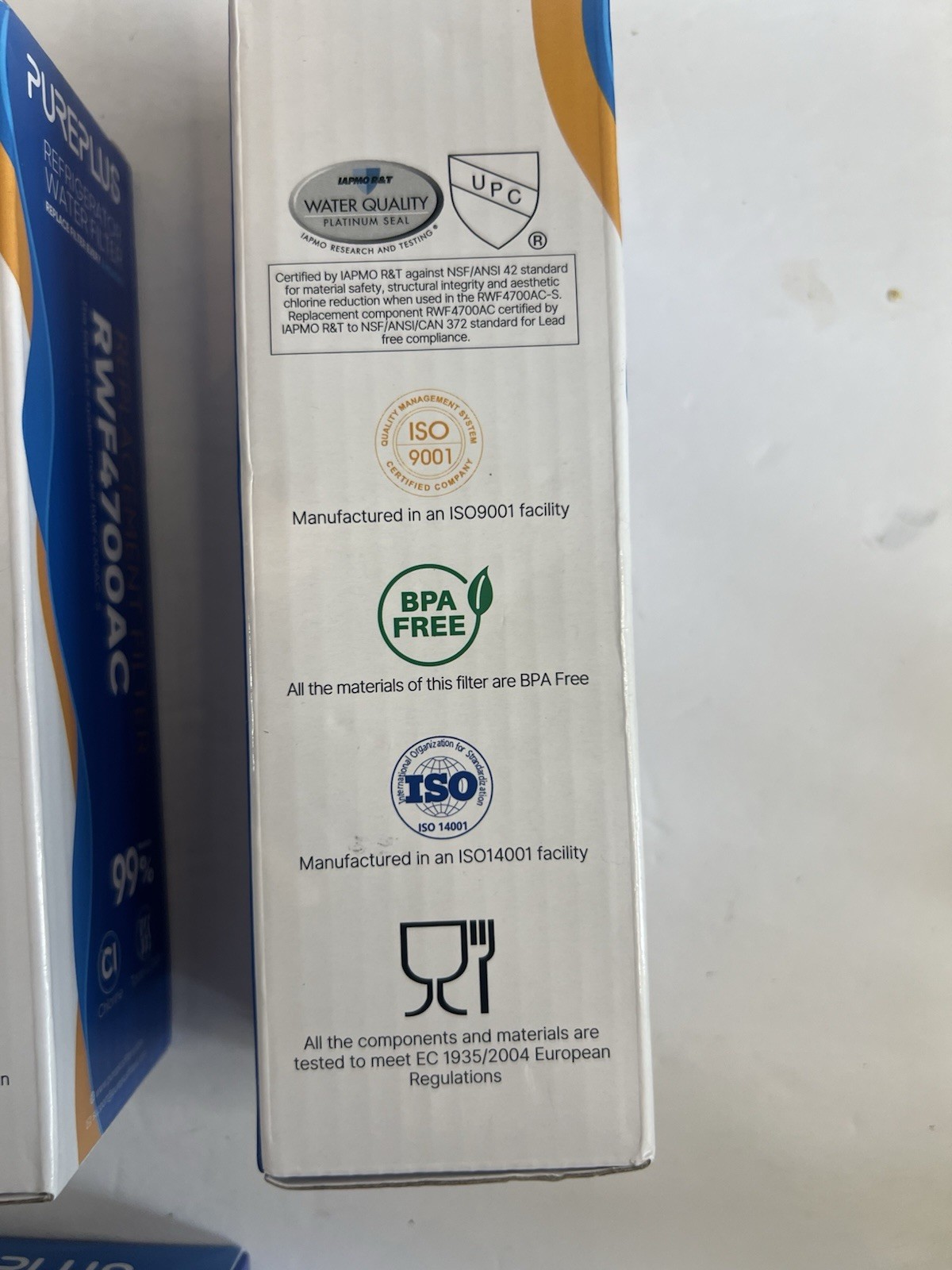 Sealed PUREPLUS RWF4700AC Fit for LG LT1000P LT1000 LT1000PC & Air Filter 4 Pack