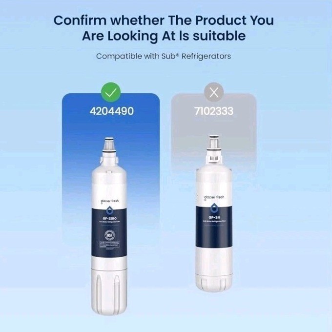 3 Pack Glacier Fresh Water Filter Replacement For Sub Zero #4204490
