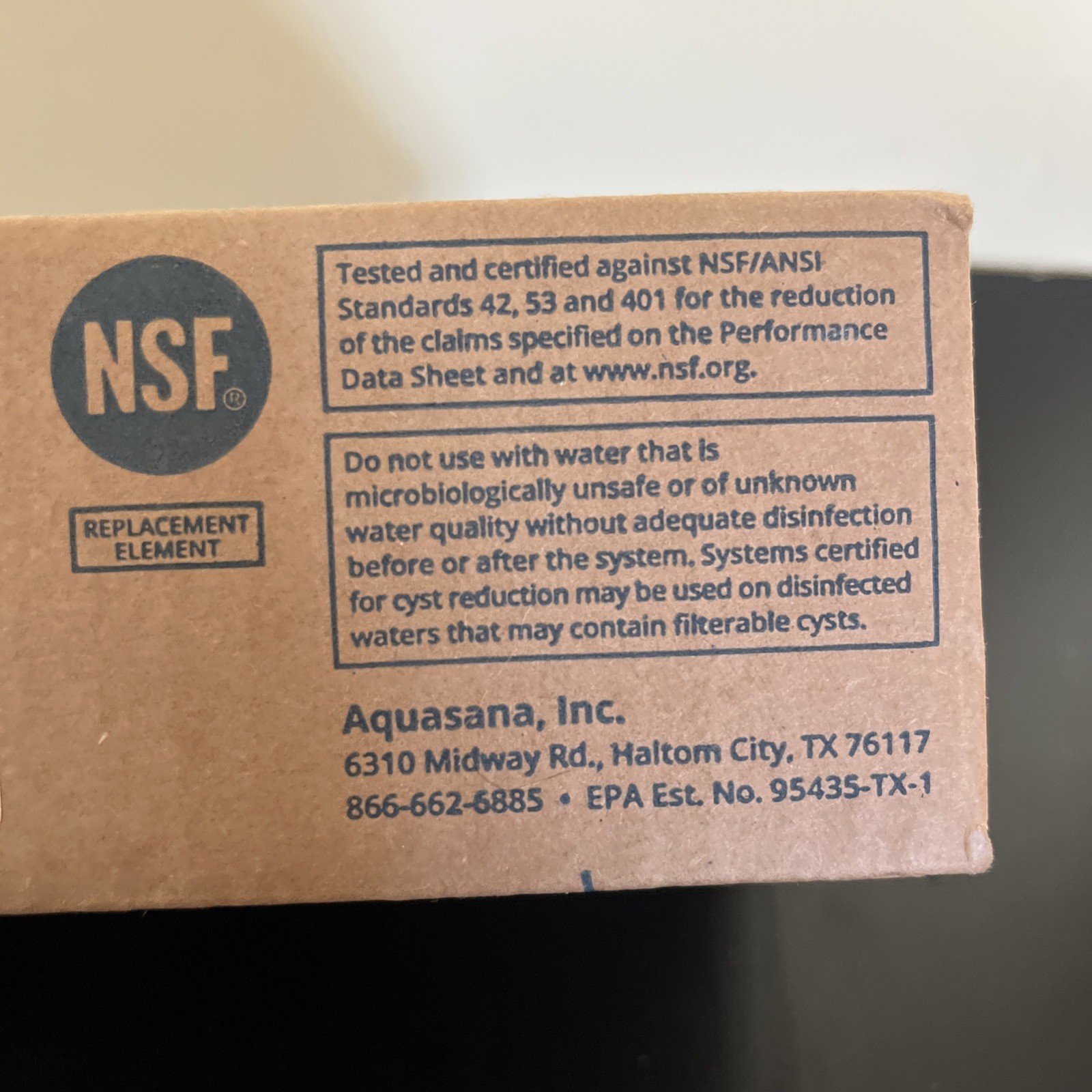 Aquasana AQ-4000 Replacement Water Filter Brand New Open Box (2 In Box)