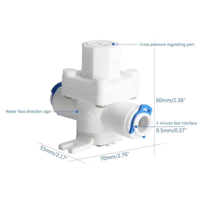 Adjustable Pressure Reducing Valve 1/2in 3/8in 1/4in Water Pressure Regulator