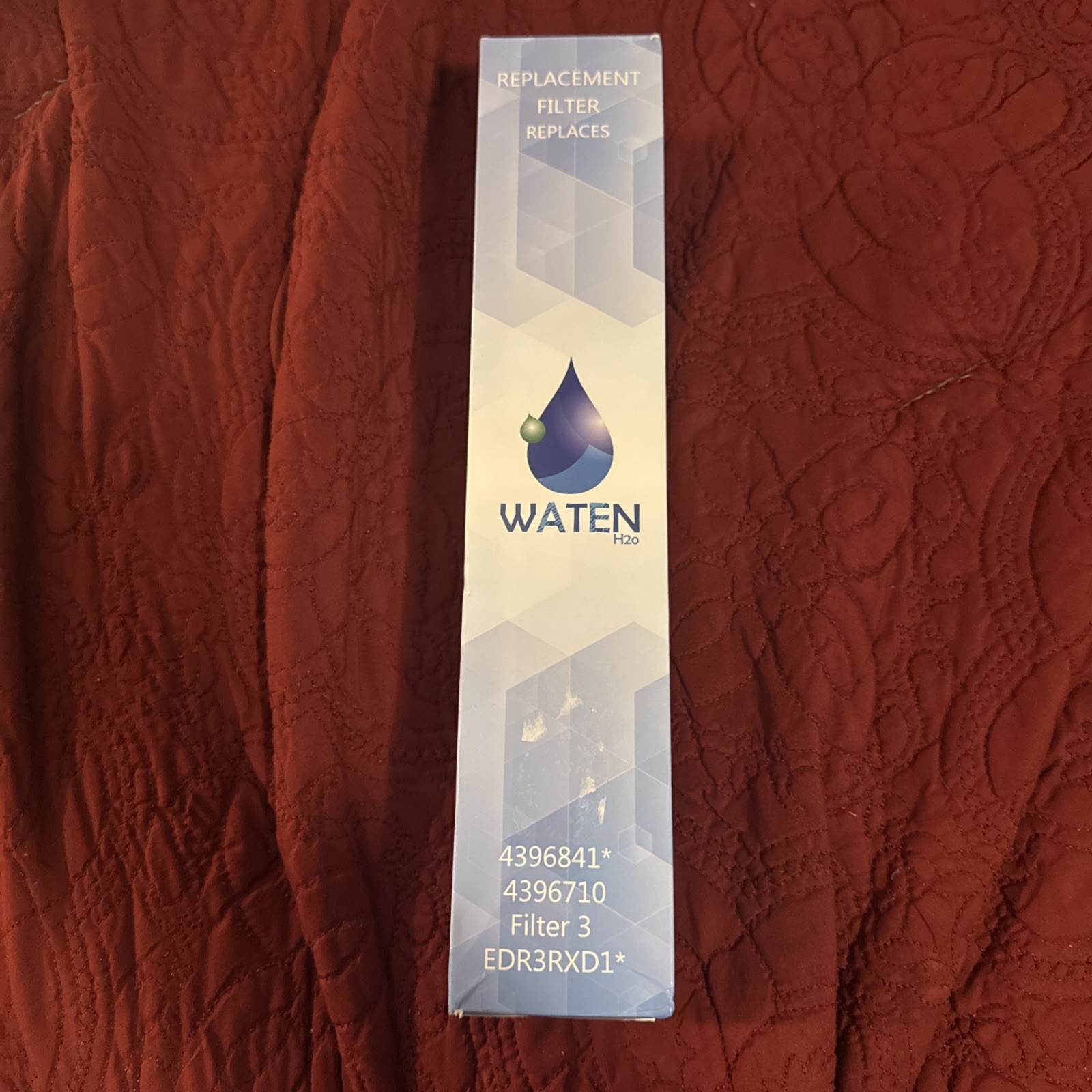 Waten H20 4396841 *4396710 Water Replacement Filter 3 EDR3RXD1 Brand New Sealed