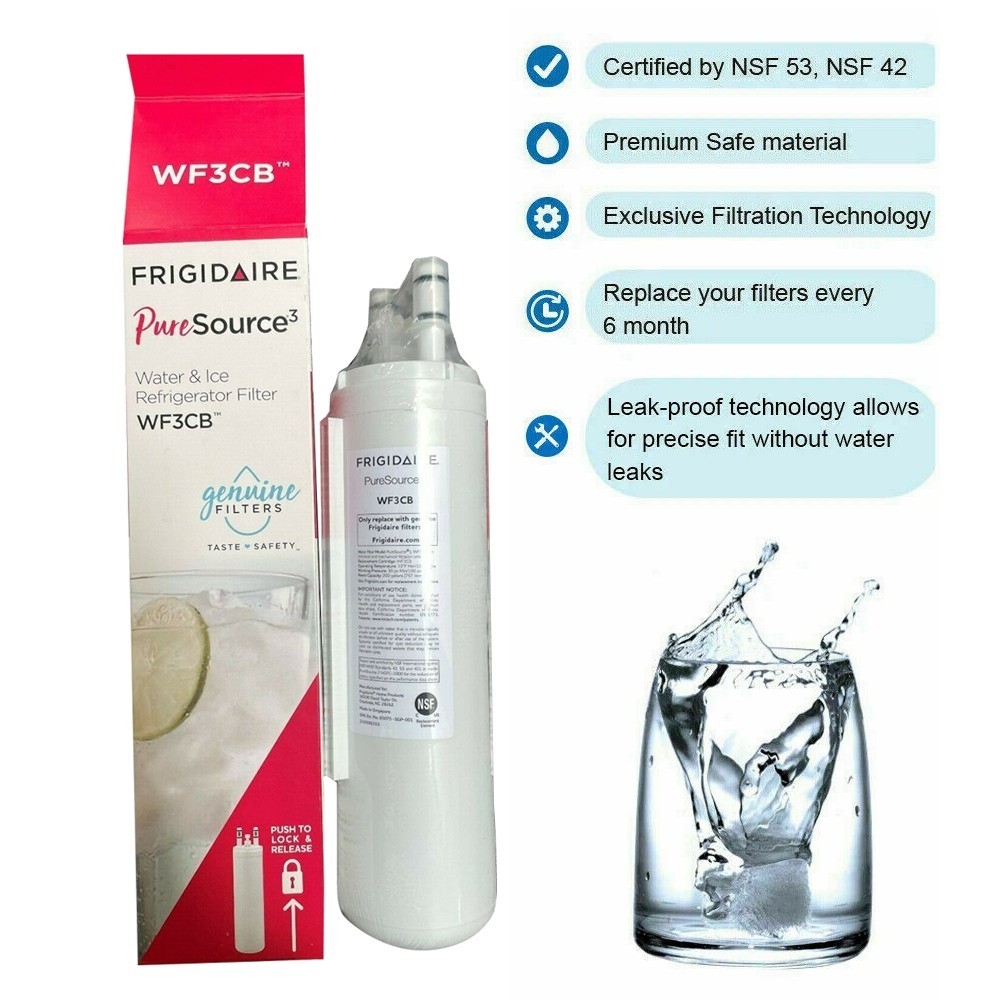 New Sealed Frigidaire WF3CB Puresource³ Refrigerator Water Filter, 1/2/3/4 PACK