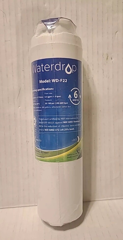 Waterdrop WD-F22 For GE MSWF Refrigerator Water Filter New Sealed E12