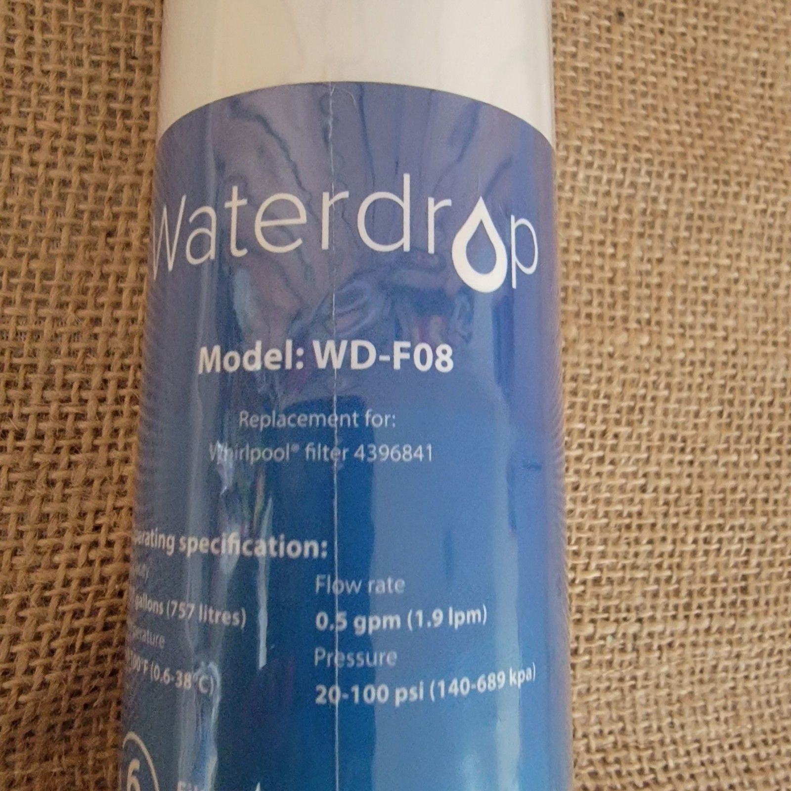 Waterdrop WD-F08 Refrigerator Water Filter, Fits Kenmore® 46-9083, 46-90309