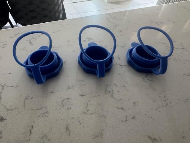 3 Pcs 3 & 5 Gallon Water Jug Cap, Reusable Upgrade Non Spill Bottle Cap Fit 55Mm