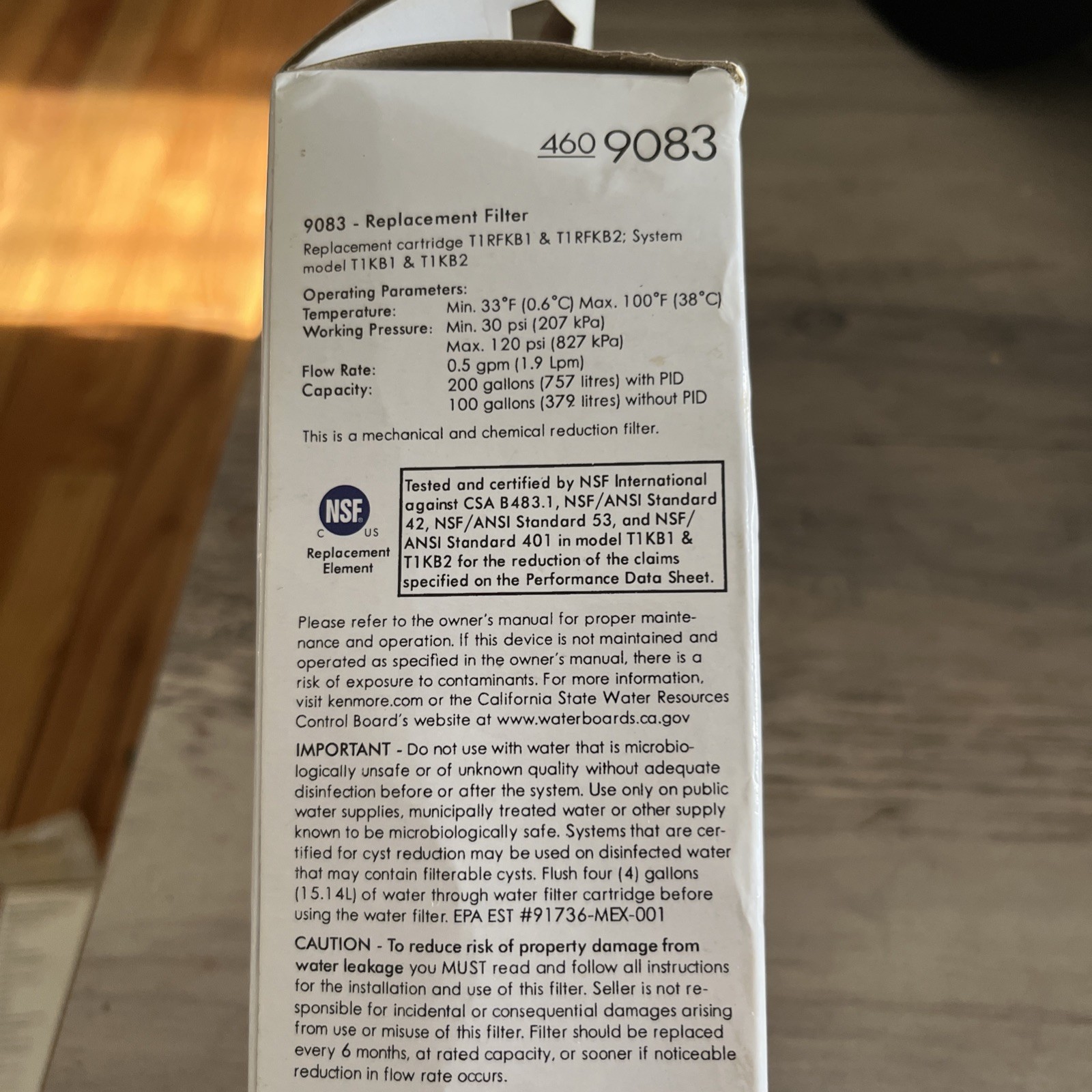 Kenmore 46-9083 Replacement Refrigerator Water Filter Genuine OEM, New & Sealed