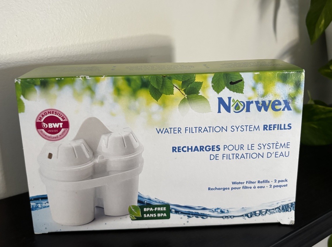 Norwex Water Filtration System Refills 2 Pack BPA-Free Magnesium Mineralized H2O