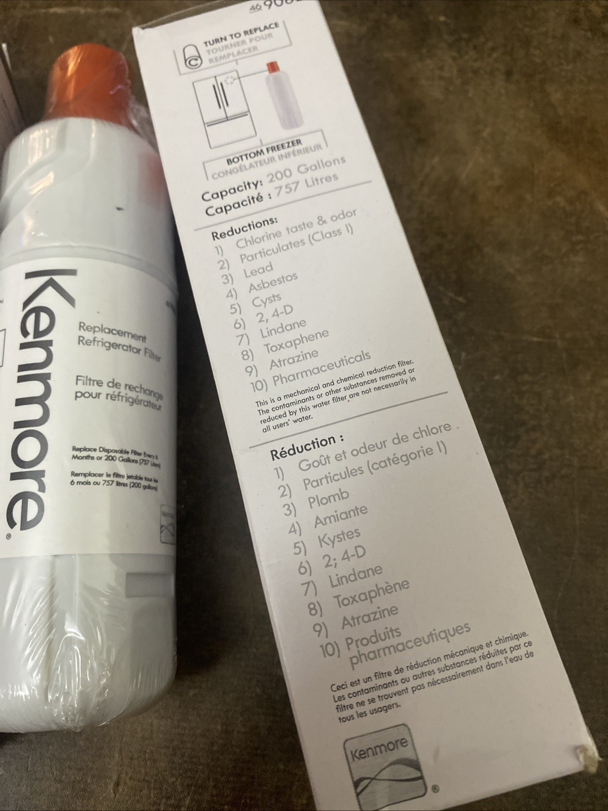 3Pcs Kenmore 9082 Replacement Refrigerator Water Filter for 469082 46-9082