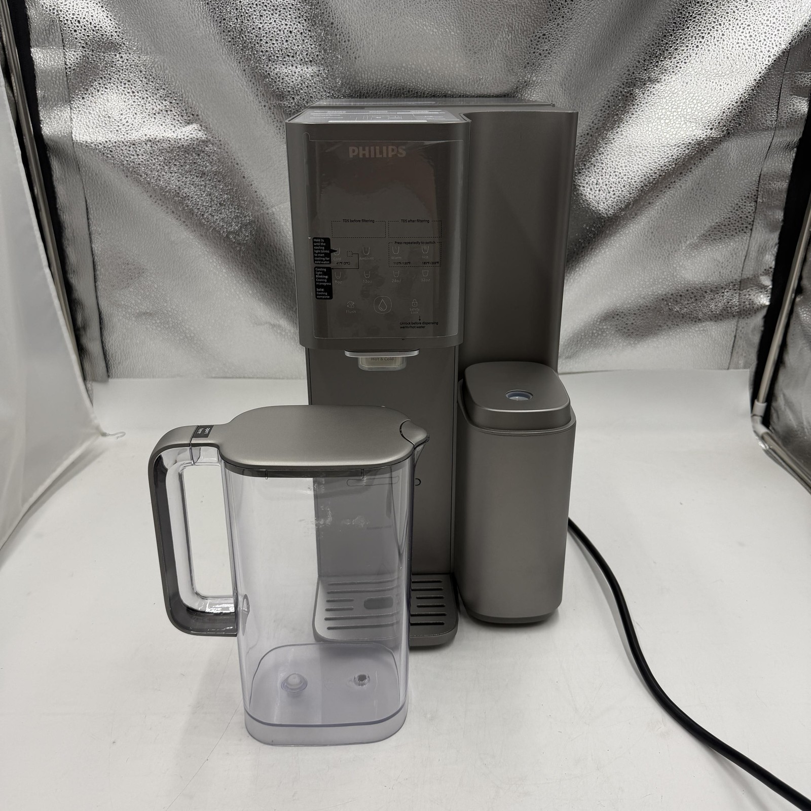 PHILIPS Reverse Osmosis Water Filter Countertop ADD6928DG/37 Cold&Hot, Pro UV