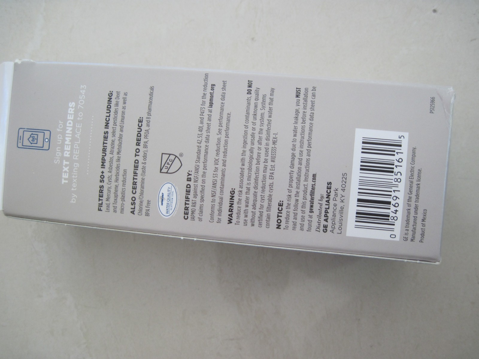 GE XWFE Genuine Refrigerator Water Filter