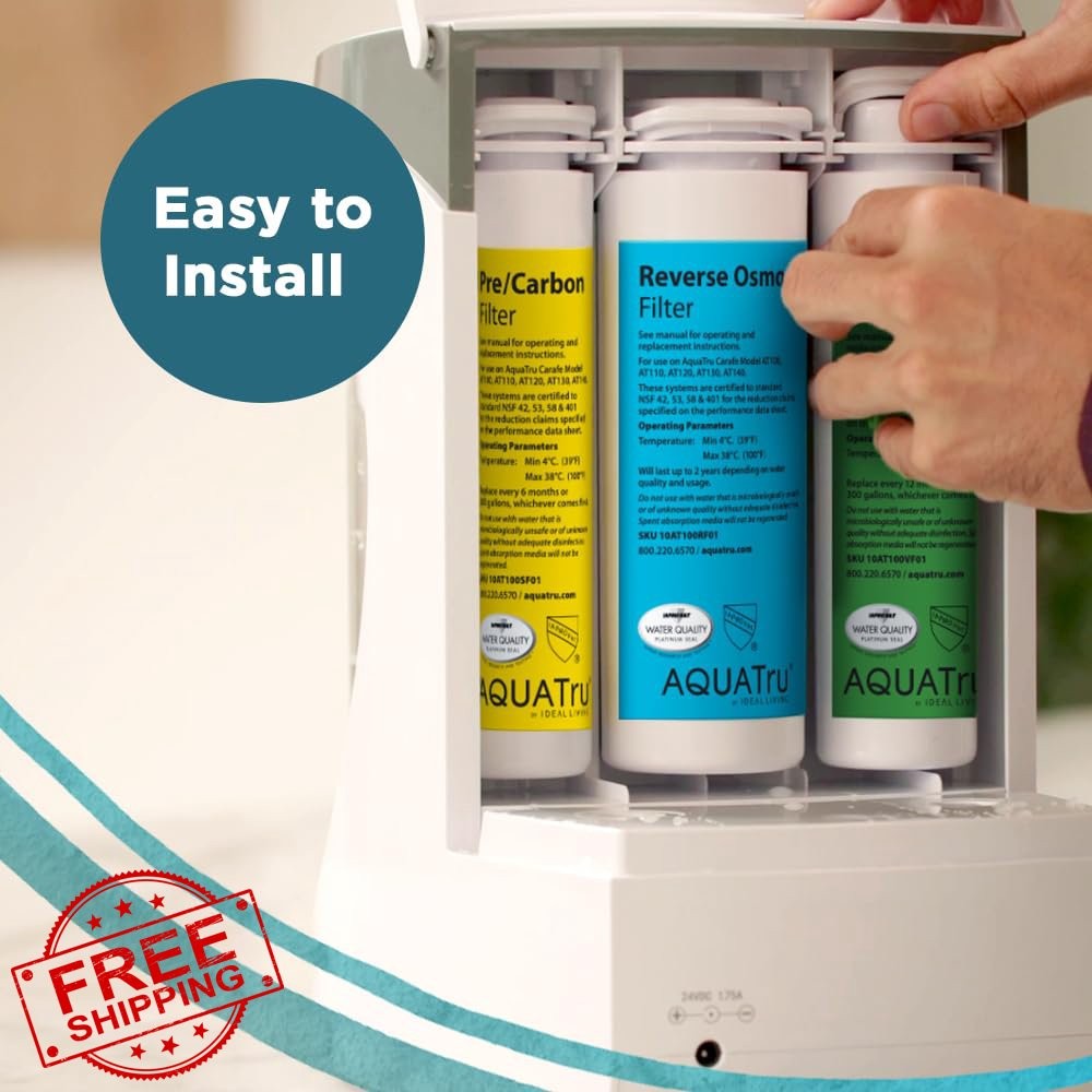 AquaTru VOC Replacement Filter with pH+ Mineral Boost Cartridge