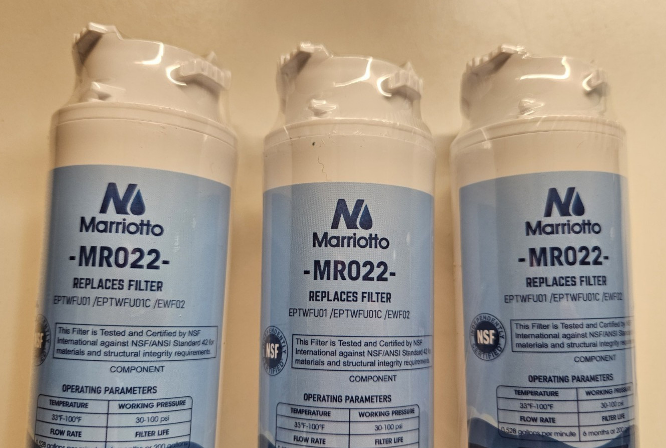 Marriotto MR022 Replacement Water Filter – Lot of 3