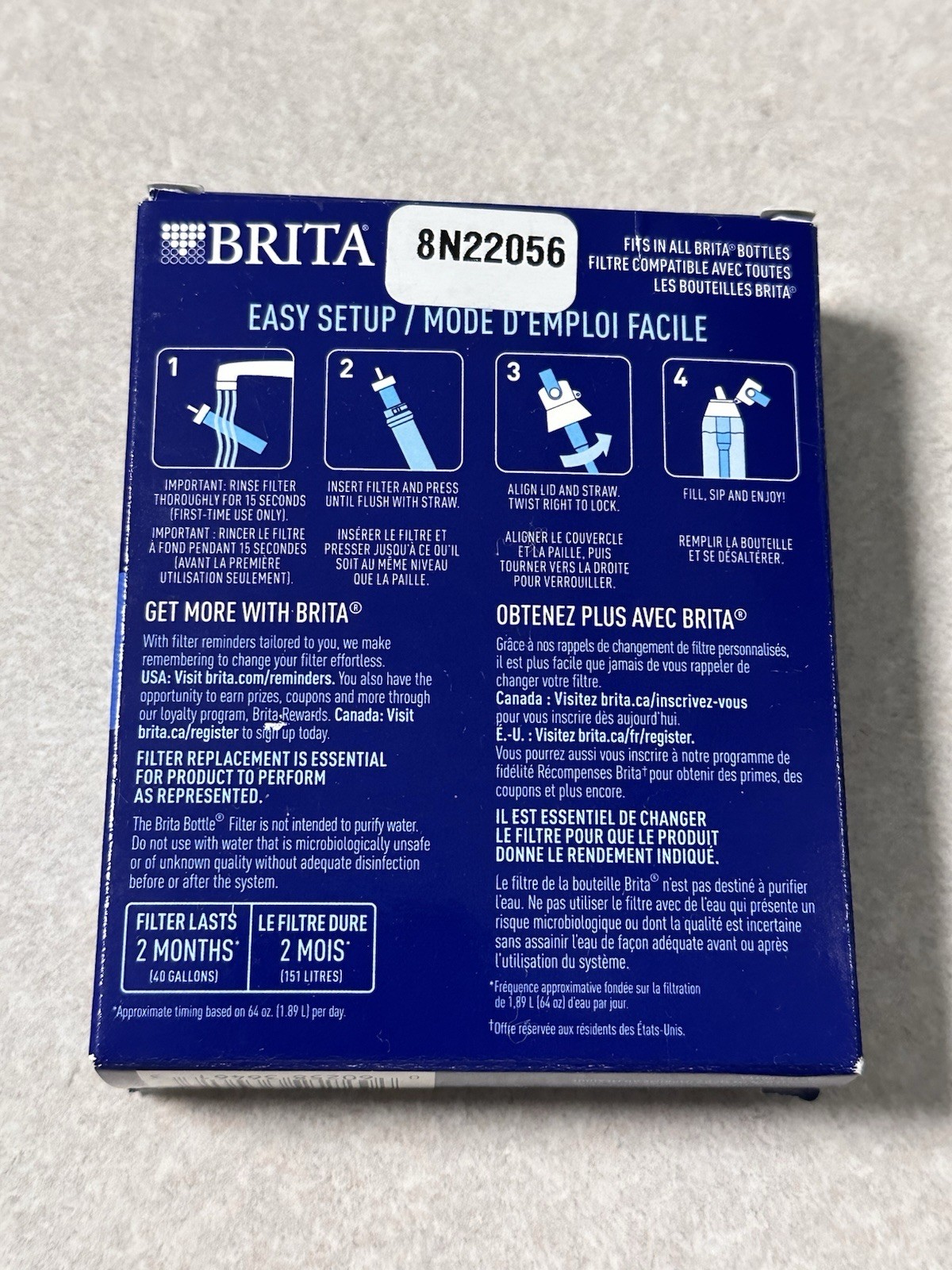 BRITA Water Bottle Replacement Filters 3 Count NEW