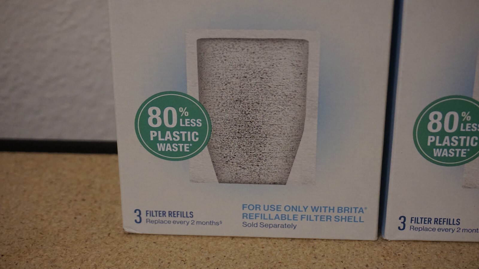 (2 Set) Brita Refillable Water Filtration System Filter Refills, 3 Count