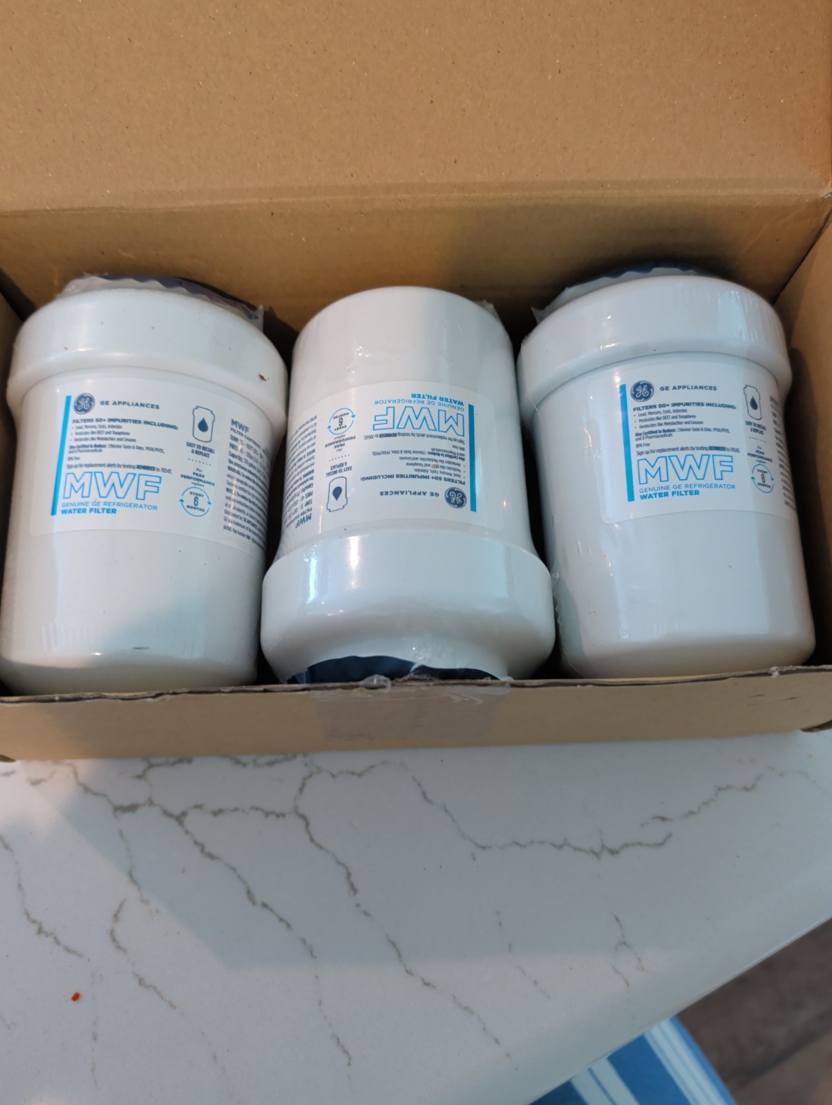 GE Appliances 3pk MWF Ref Water Filter MWFP3PK