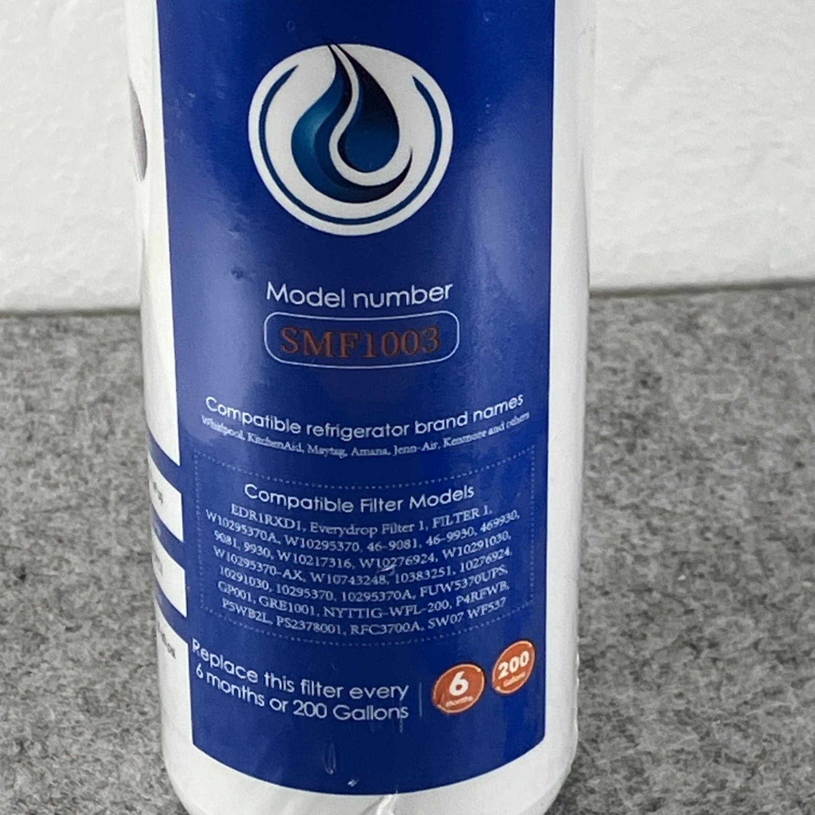 4U PURE Model SMF1003 Refrigerator Water Filter 6 Month 200 Gallons New Sealed