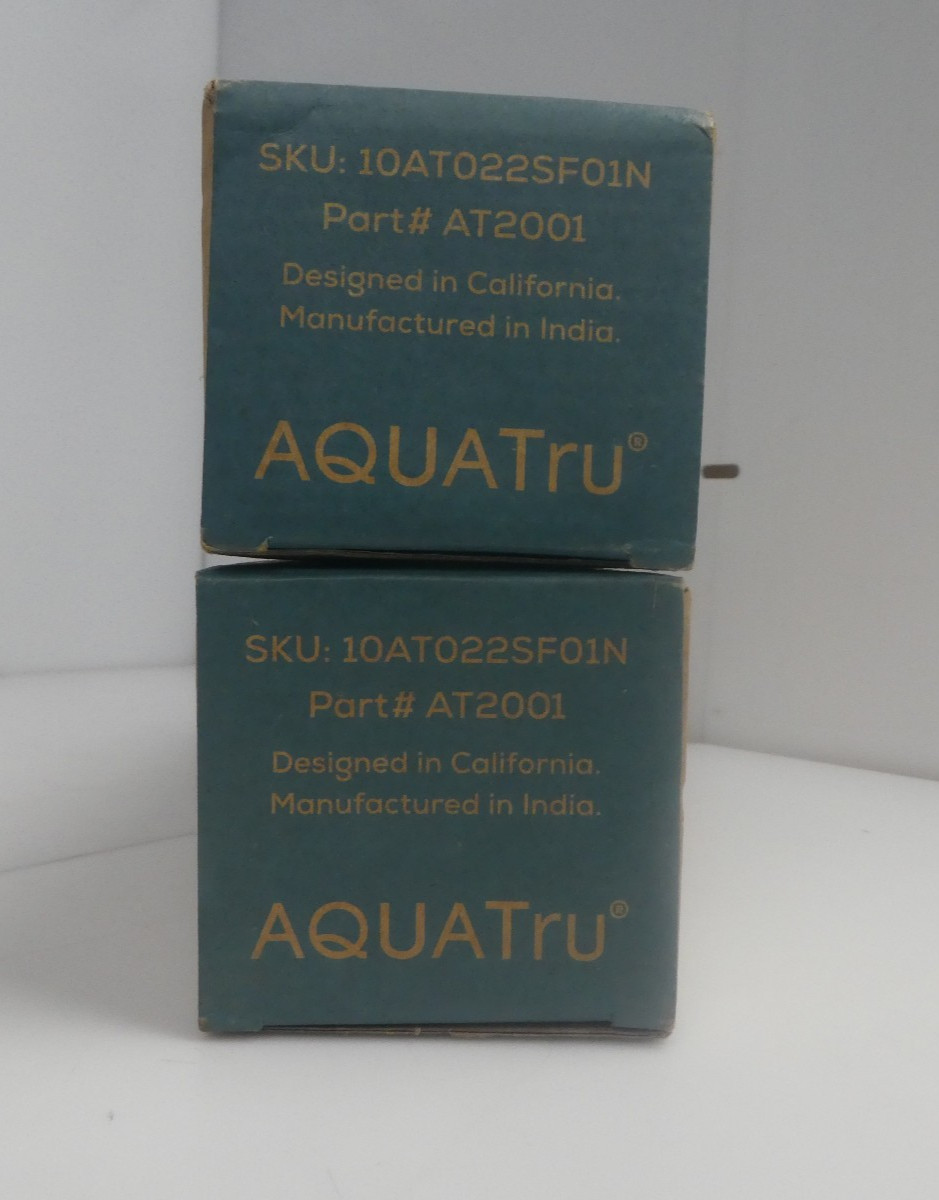Lot of 2 AquaTru Classic Pre/Carbon Stages 1-2 Filter