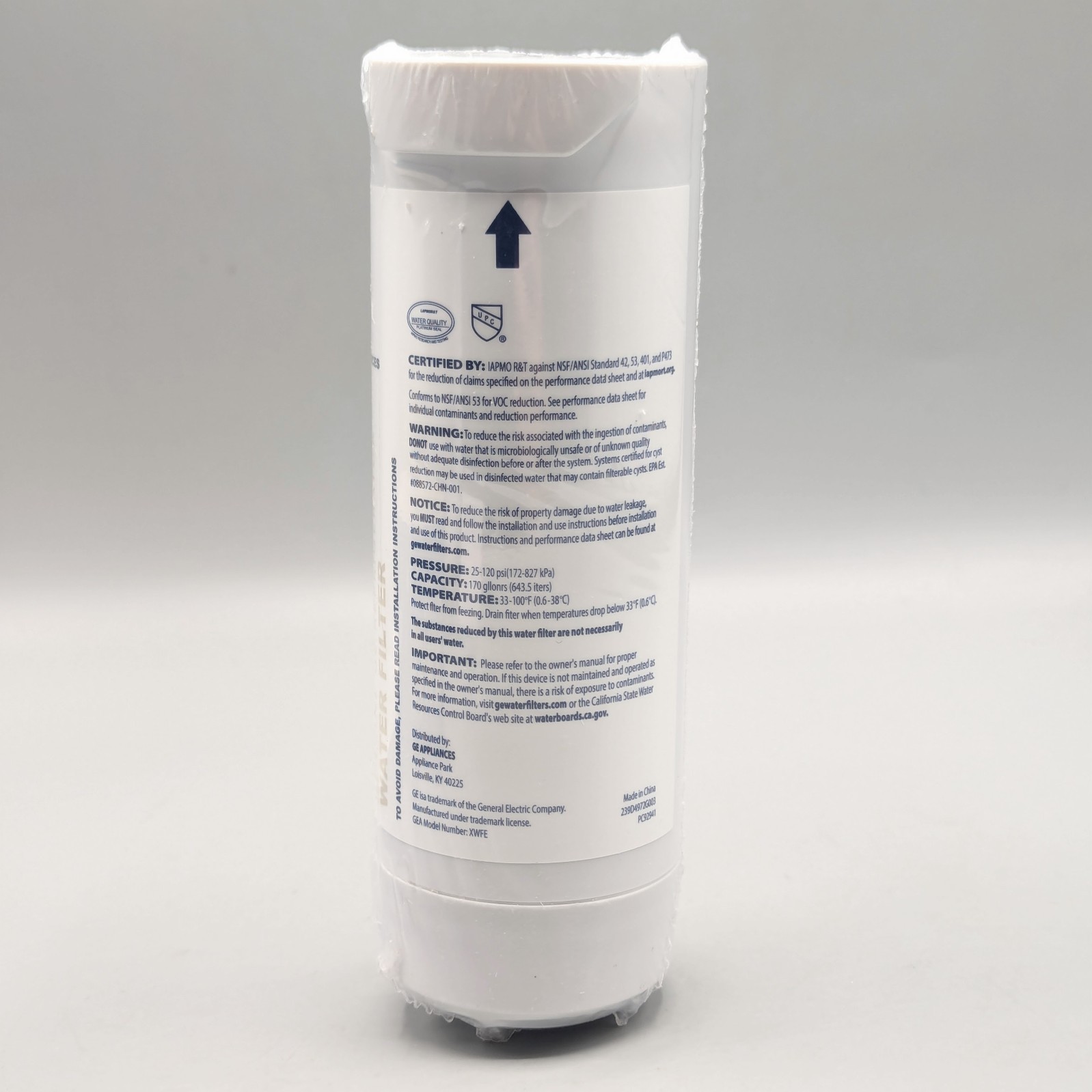 New GE XWFE Refrigerator Water Filter White Replacement