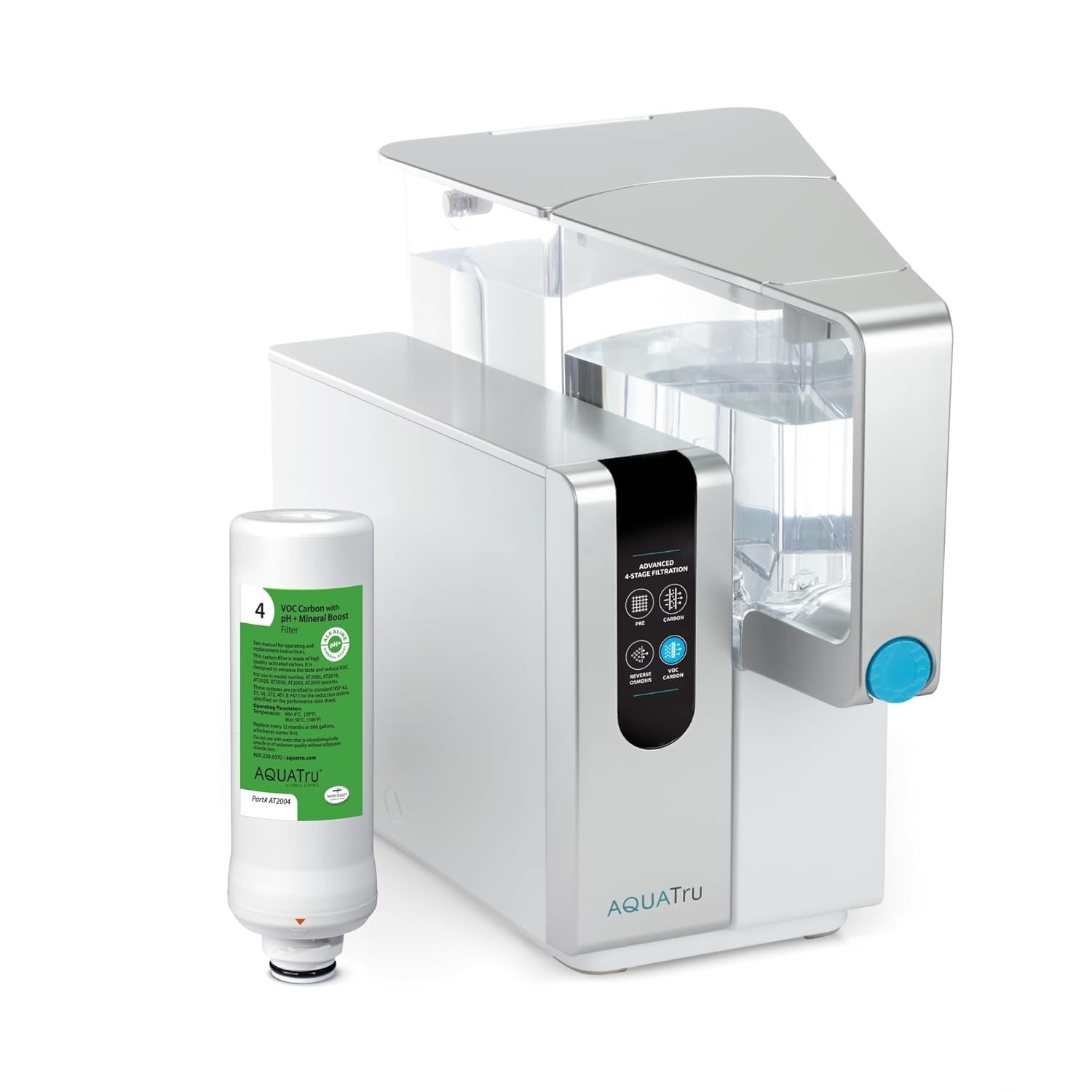 AquaTru Classic Alkaline Countertop Water Filter System New