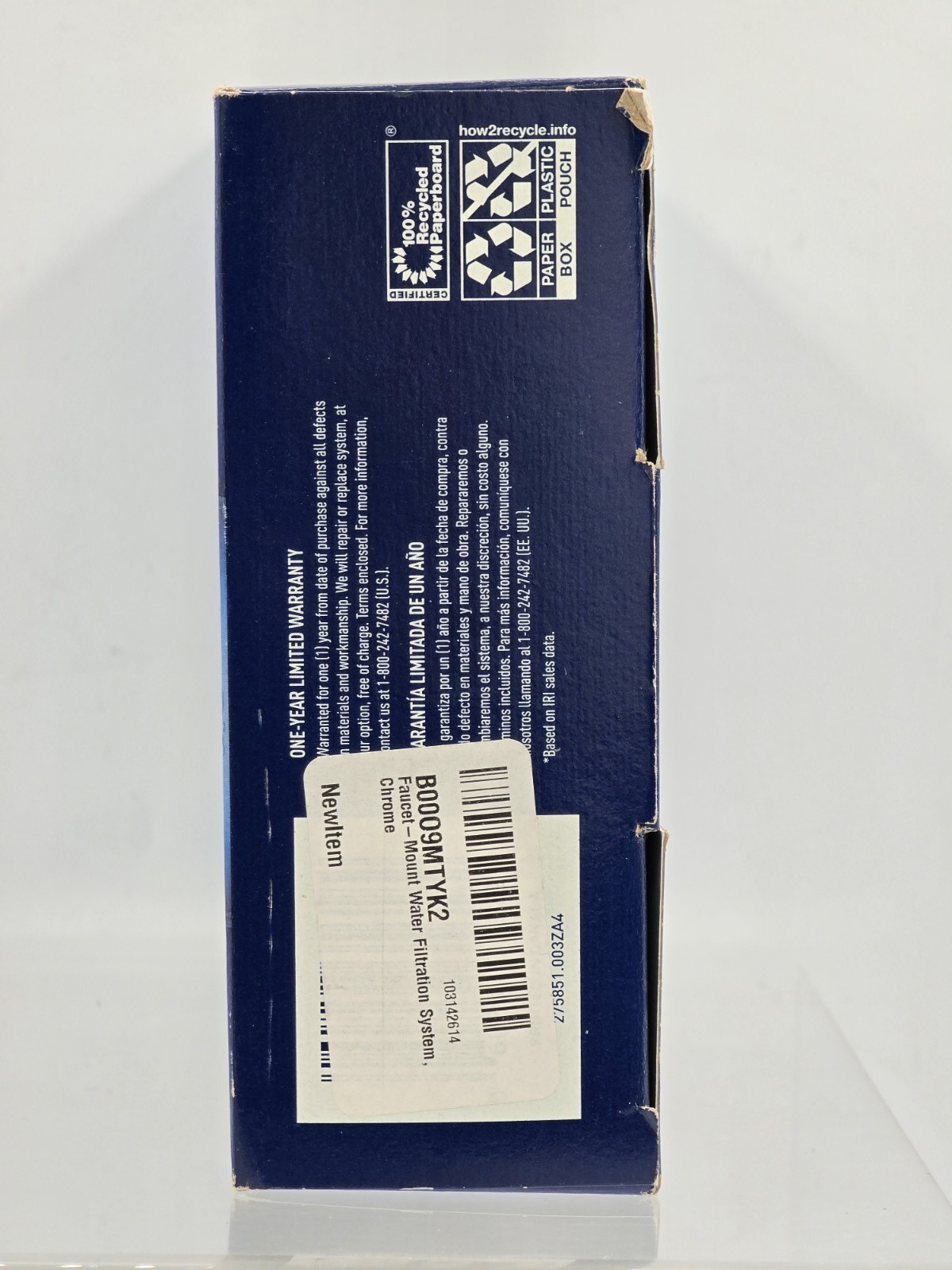 NEW Brita 35618 On Tap Faucet Mount 1 Liter Water Chrome Filter System SAFF-100