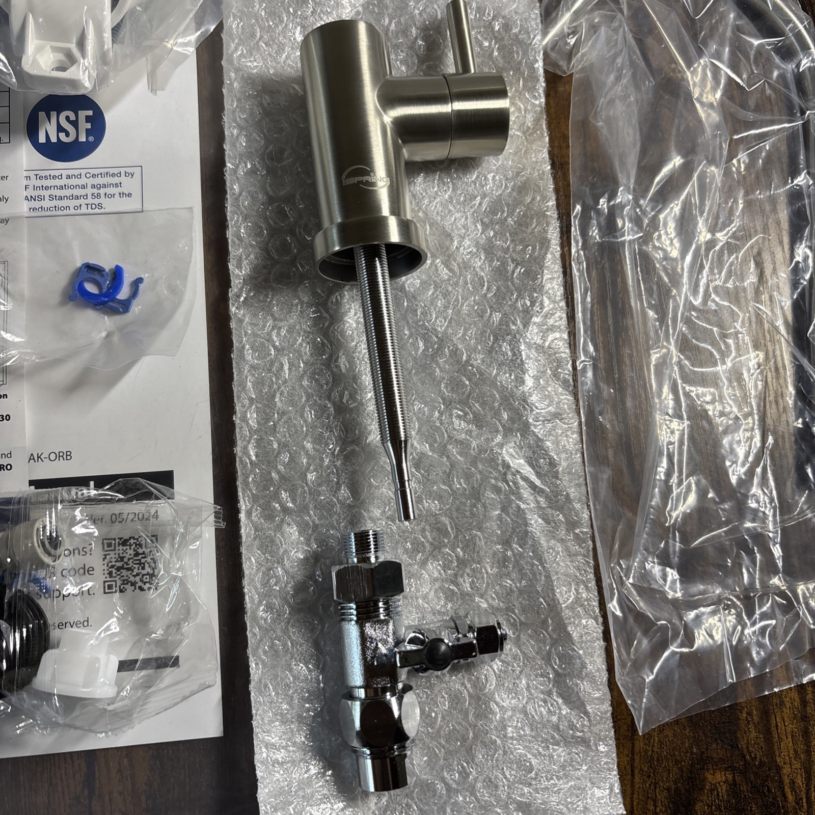 iSpring RO500AK-BN Reverse Osmosis Water Filter, NSF 58 Certified, 500 GPD…