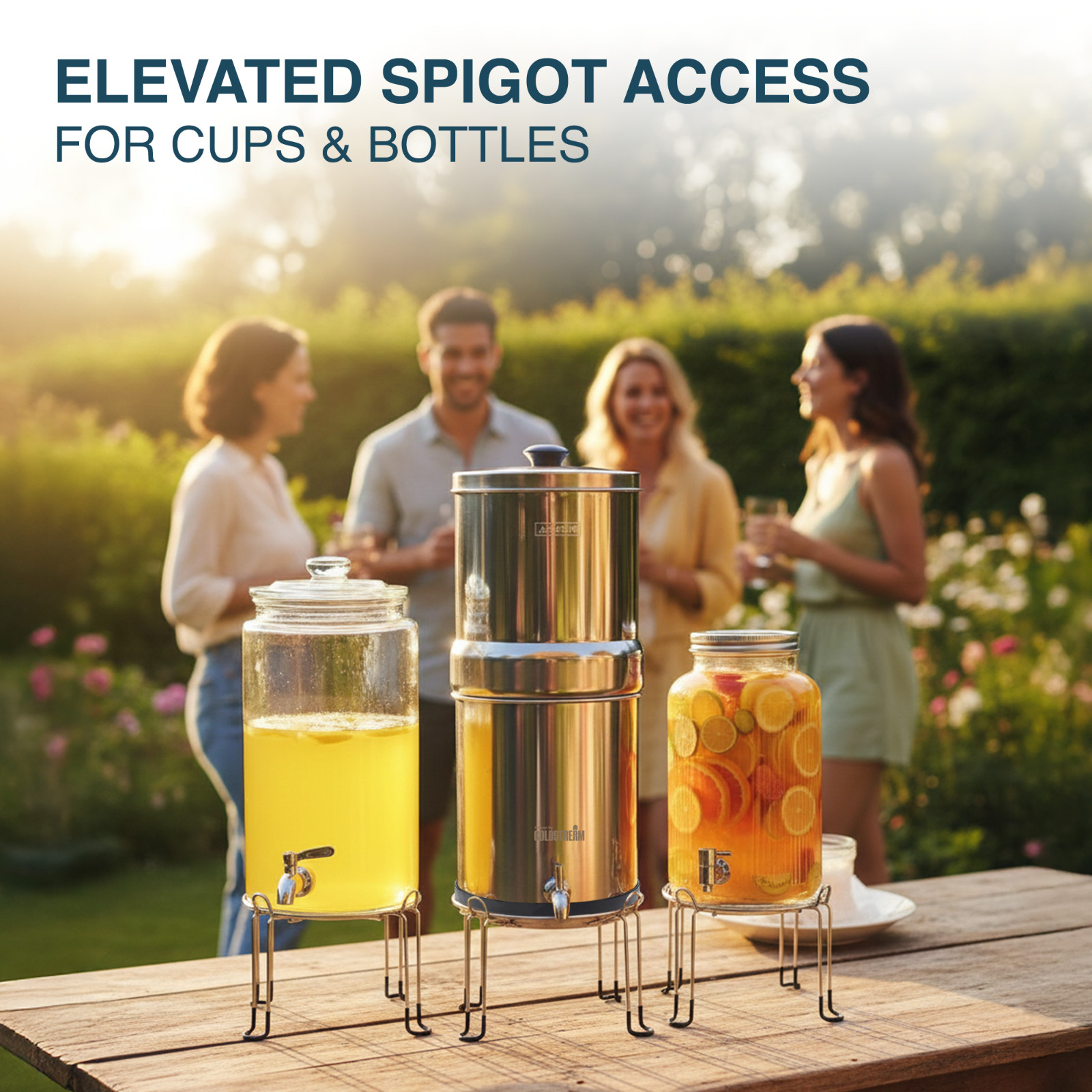 ARMOUR Water Filter Stand – 6″ Stainless Steel Base for Water Filtration Systems