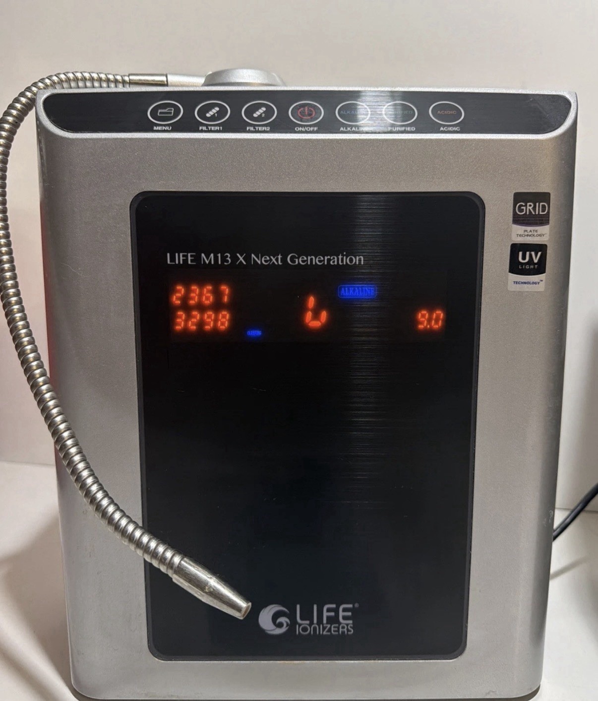 Life Ionizer M13 X Next Generation Water Ionizer Alkaline UV Water Filter Only.