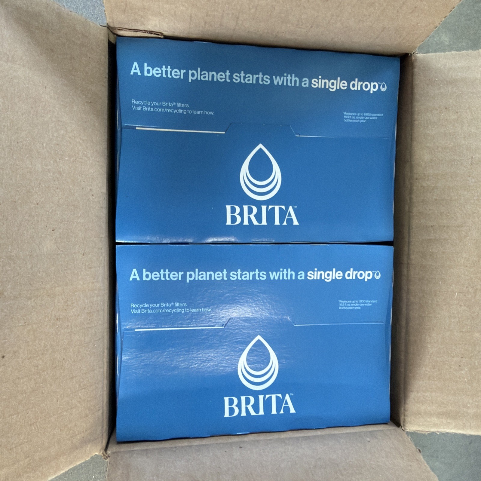 2X Brita Standard Water Filter Replacement 6 Pack White Pitcher Dispenser 36417