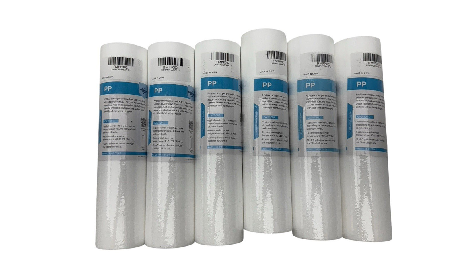 Membrane Solution 10″x2.5″ Whole House Sediment Water Filter MPP-F10-5 Lot of 6